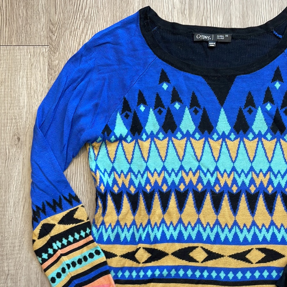 Gypsy Patterned Sweater - Picture 3 of 6